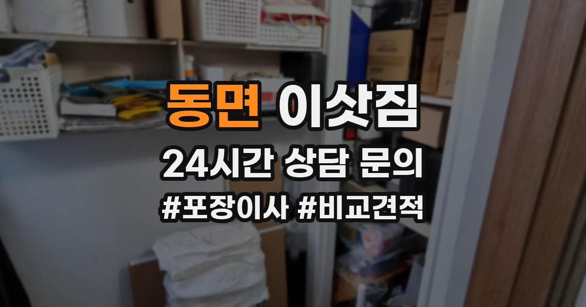 동면 이삿짐