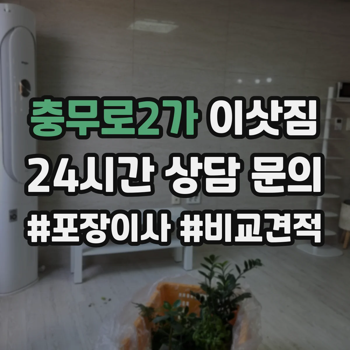 충무로2가 이삿짐