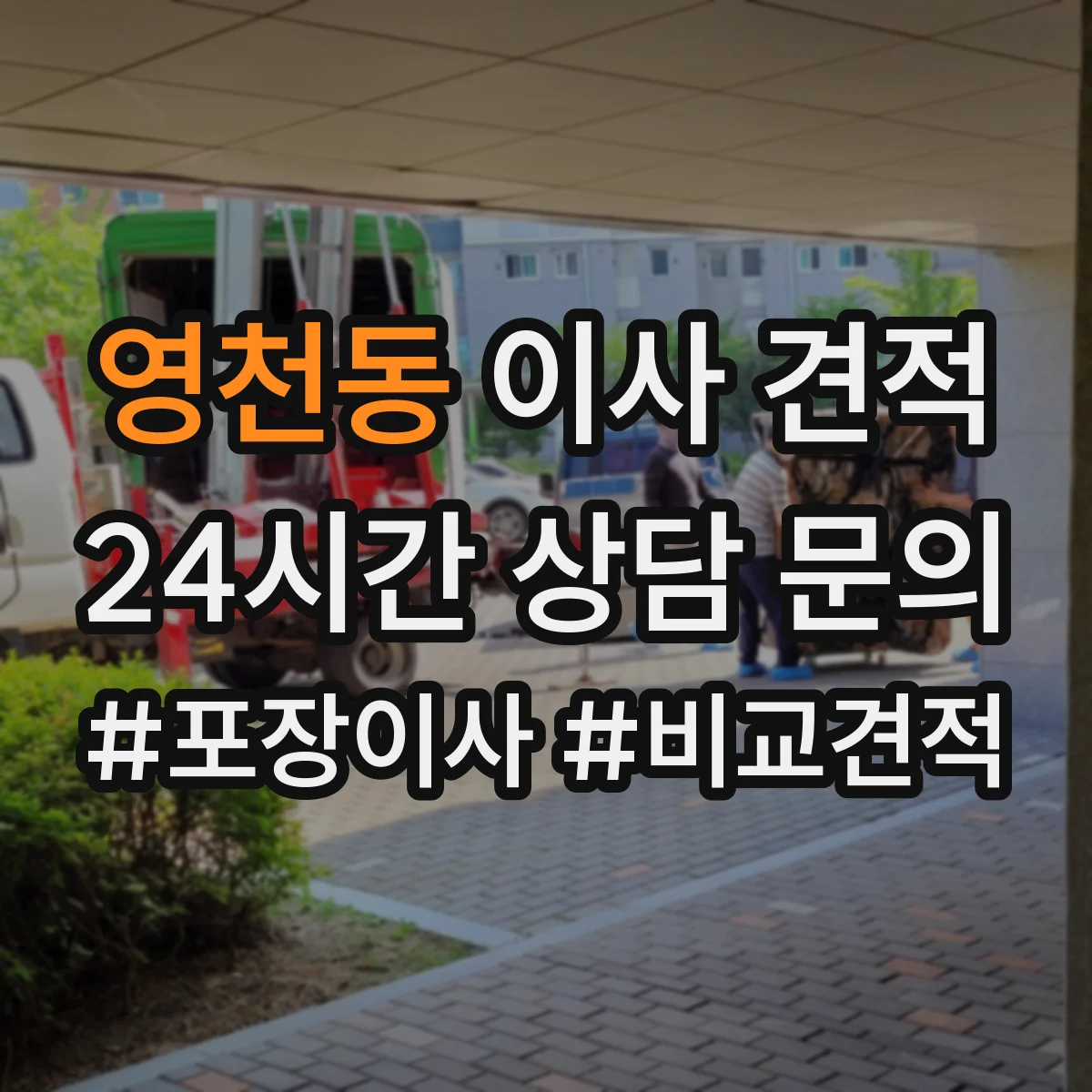 영천동 이사 견적