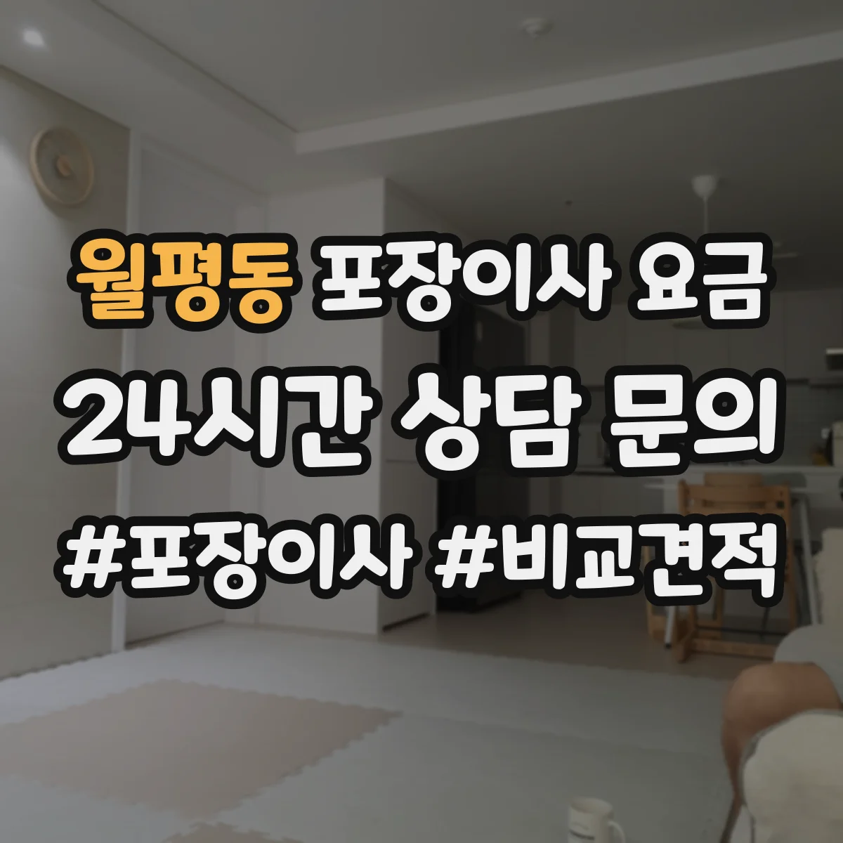 월평동 포장이사 요금