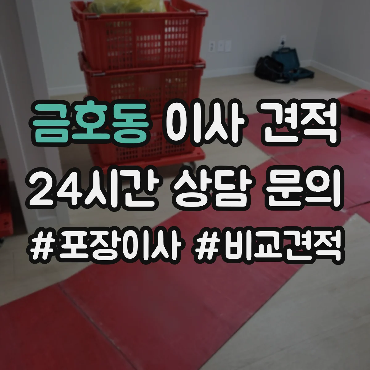 금호동 이사 견적