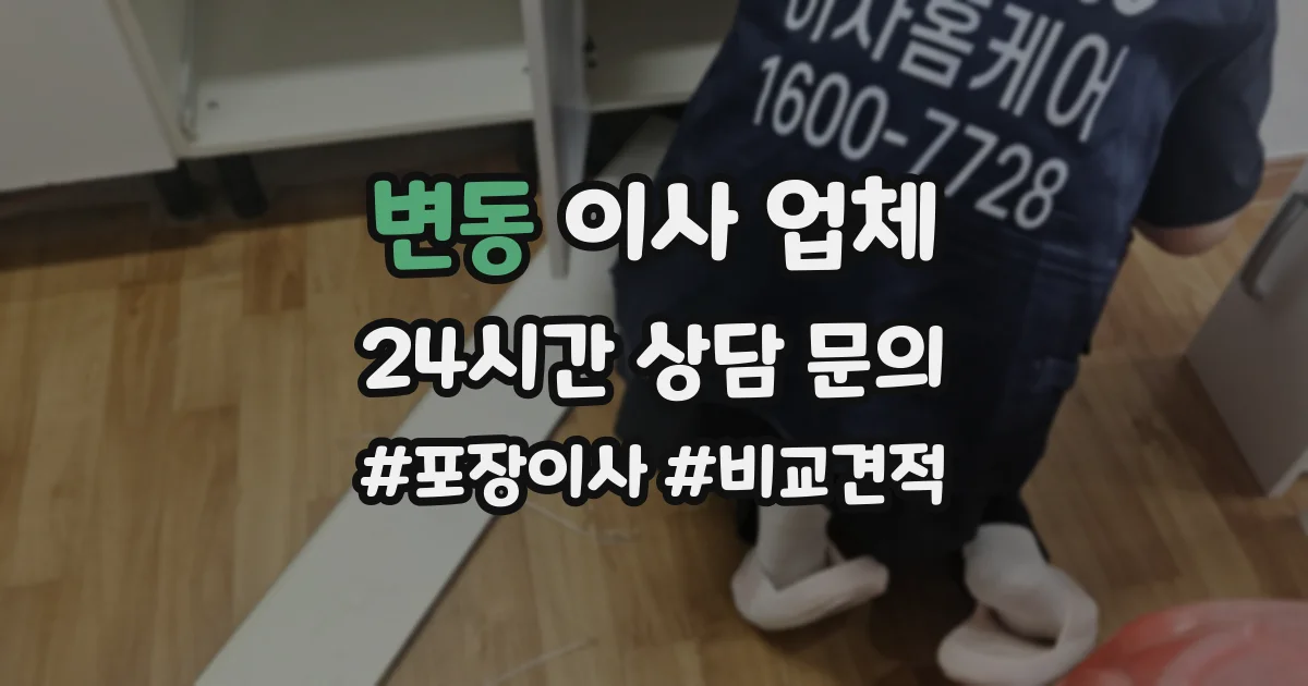 변동 이사 업체
