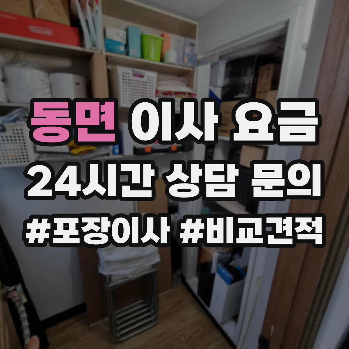 동면 이사 요금