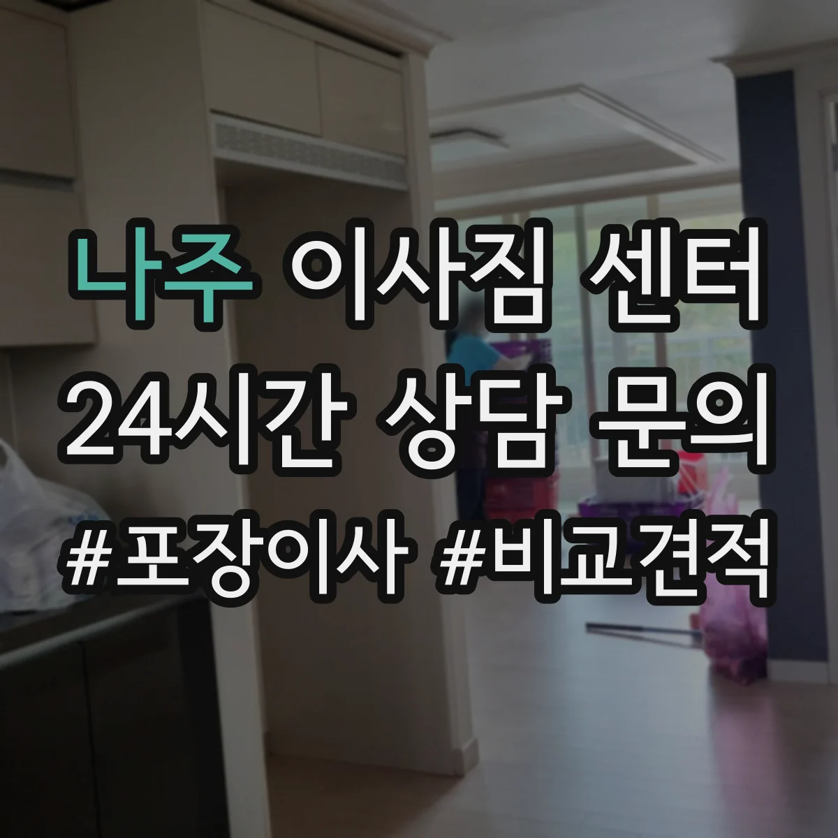 나주 이사짐 센터 엘리베이터 유무에 따른 대형가구 운반 대응