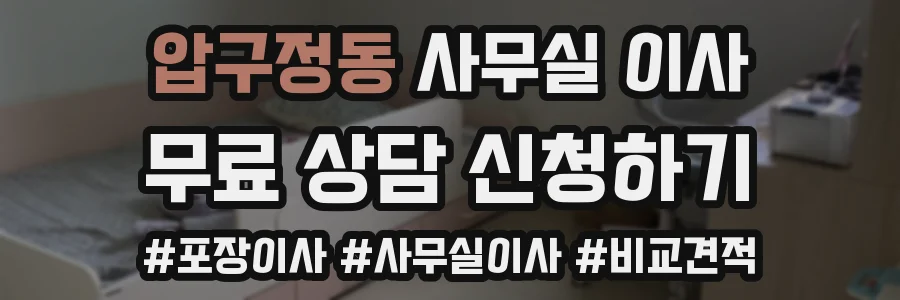 압구정동 사무실 이사