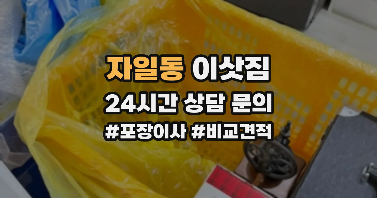 자일동 이삿짐