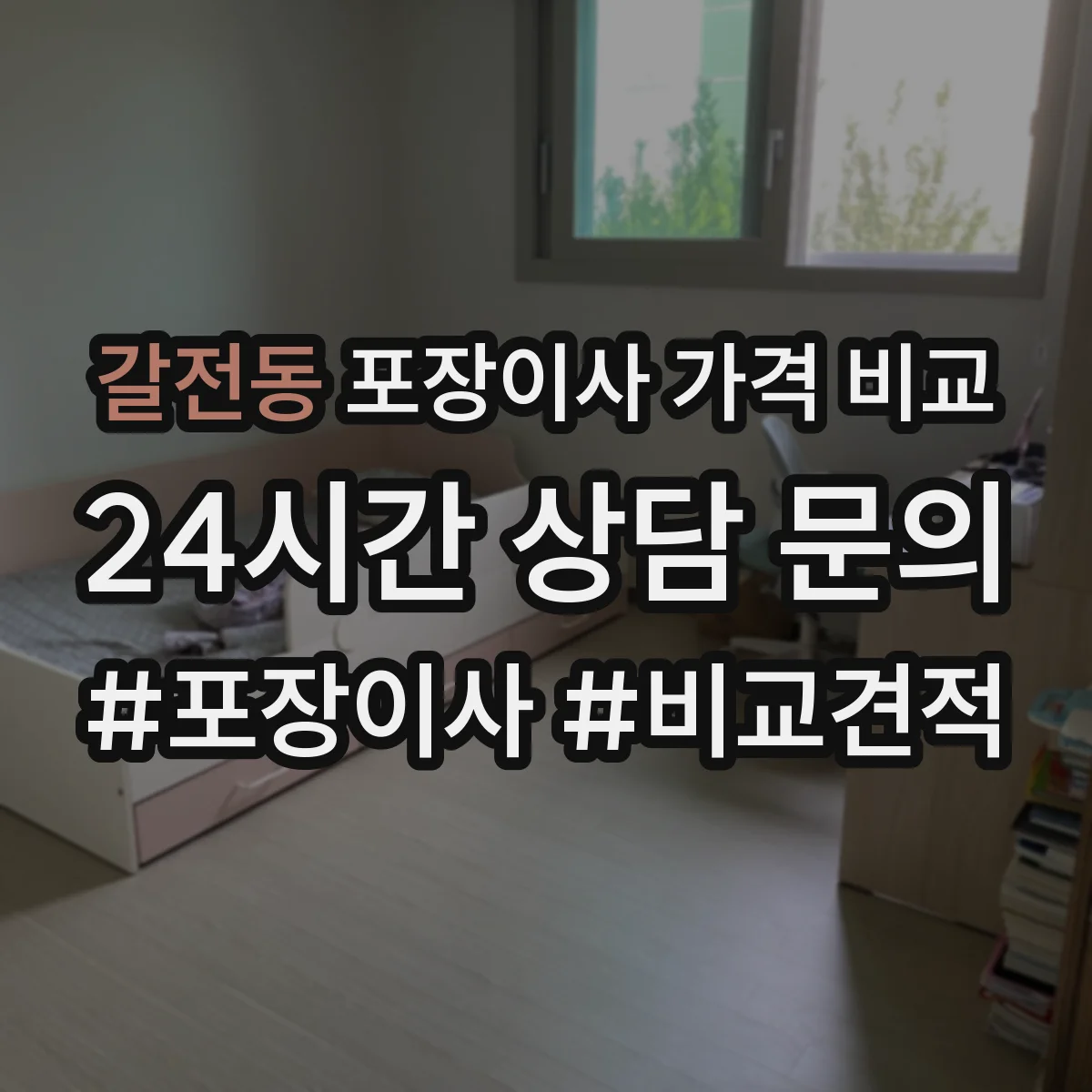 갈전동 포장이사 가격 비교