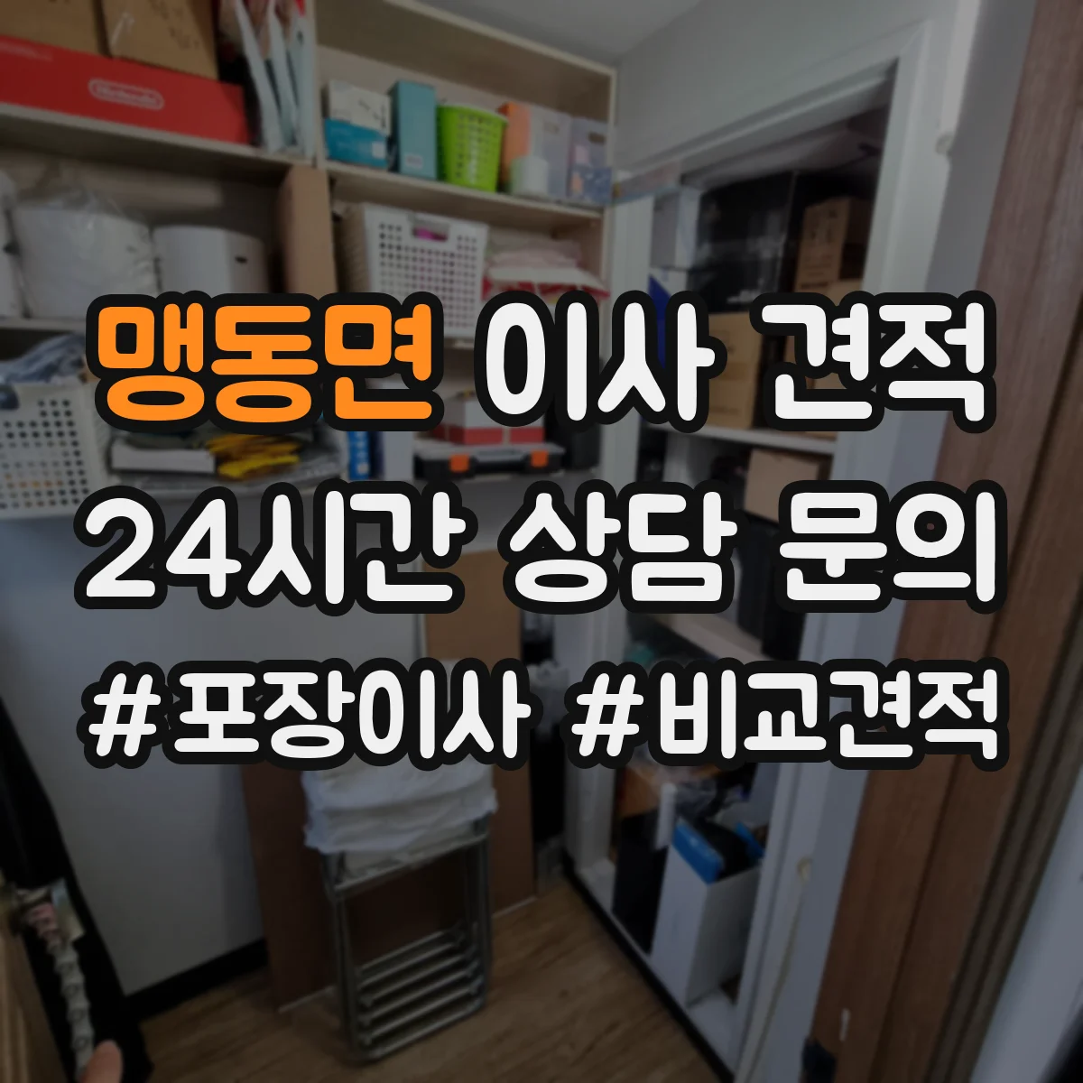 맹동면 이사 견적