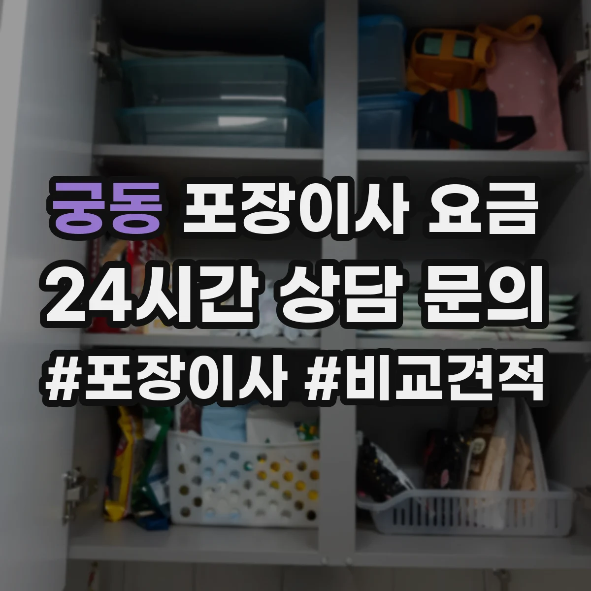 궁동 포장이사 요금