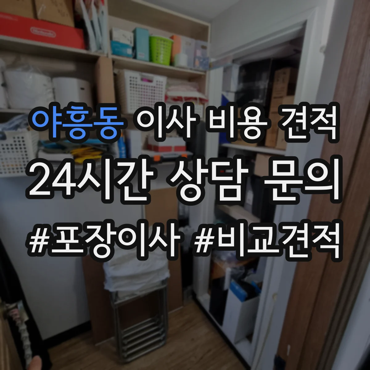 야흥동 이사 비용 견적