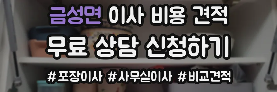 금성면 이사 비용 견적