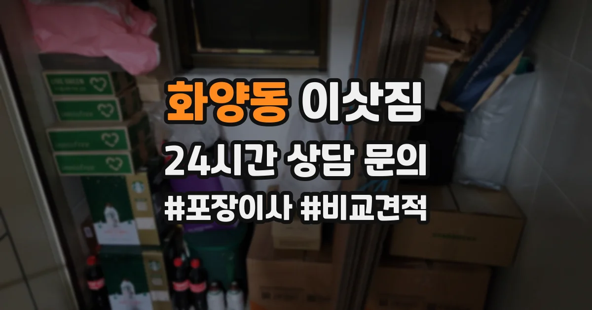 화양동 이삿짐