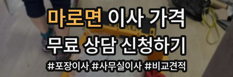 마로면 이사 가격
