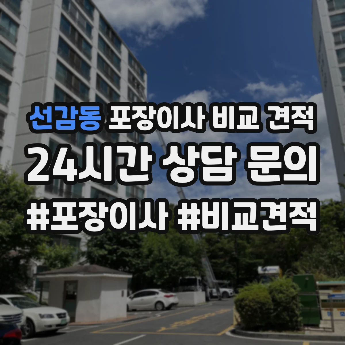 선감동 포장이사 비교 견적