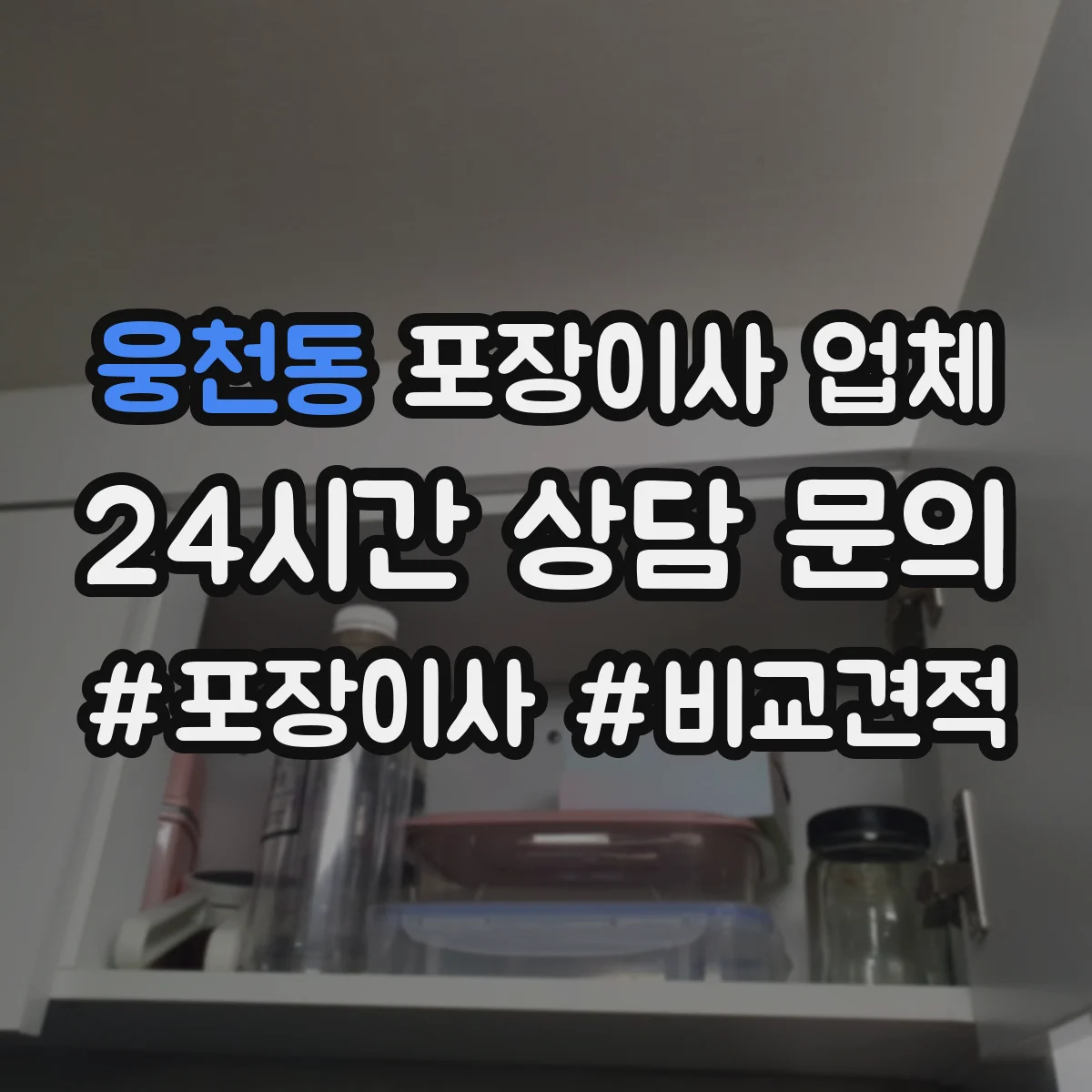 웅천동 포장이사 업체
