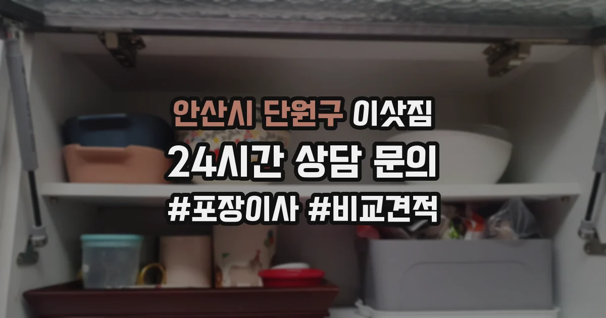 안산시 단원구 이삿짐