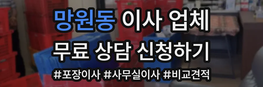 망원동 이사 업체