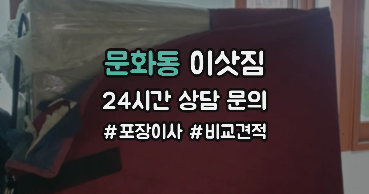 문화동 이삿짐
