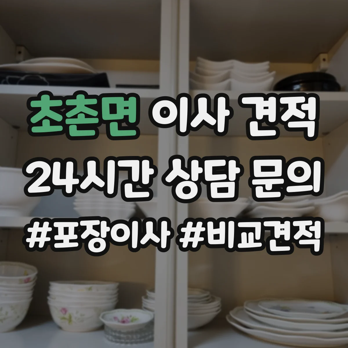 초촌면 이사 견적