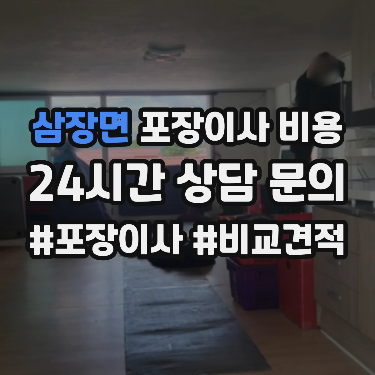 삼장면 포장이사 비용