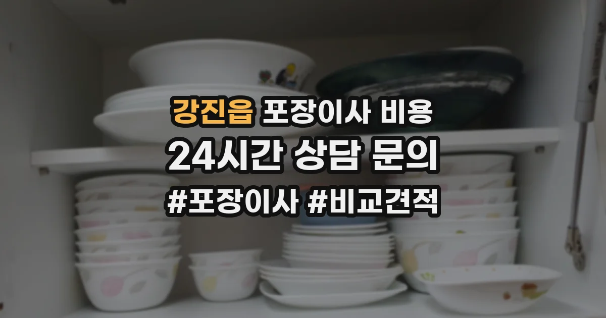강진읍 포장이사 비용