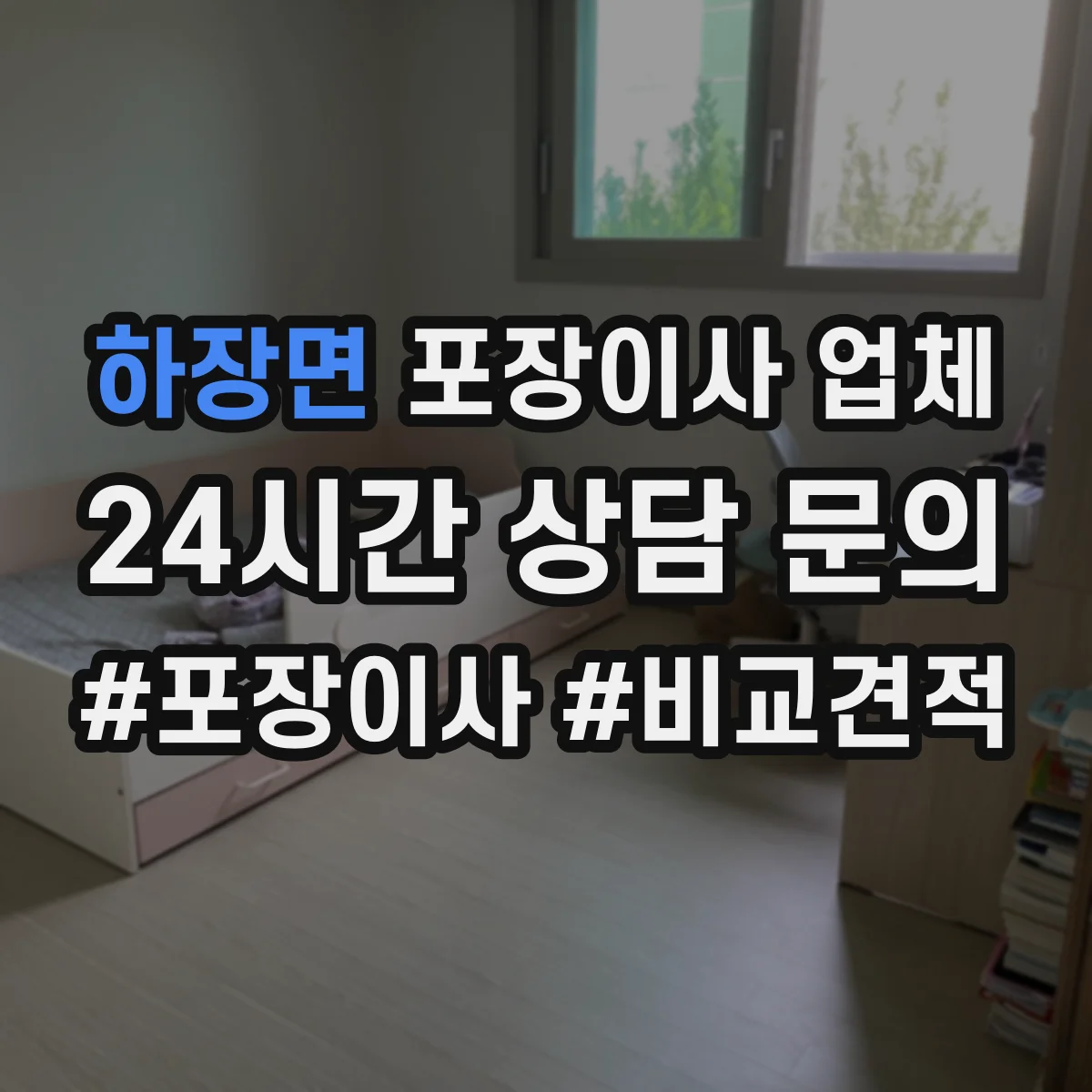 하장면 포장이사 업체