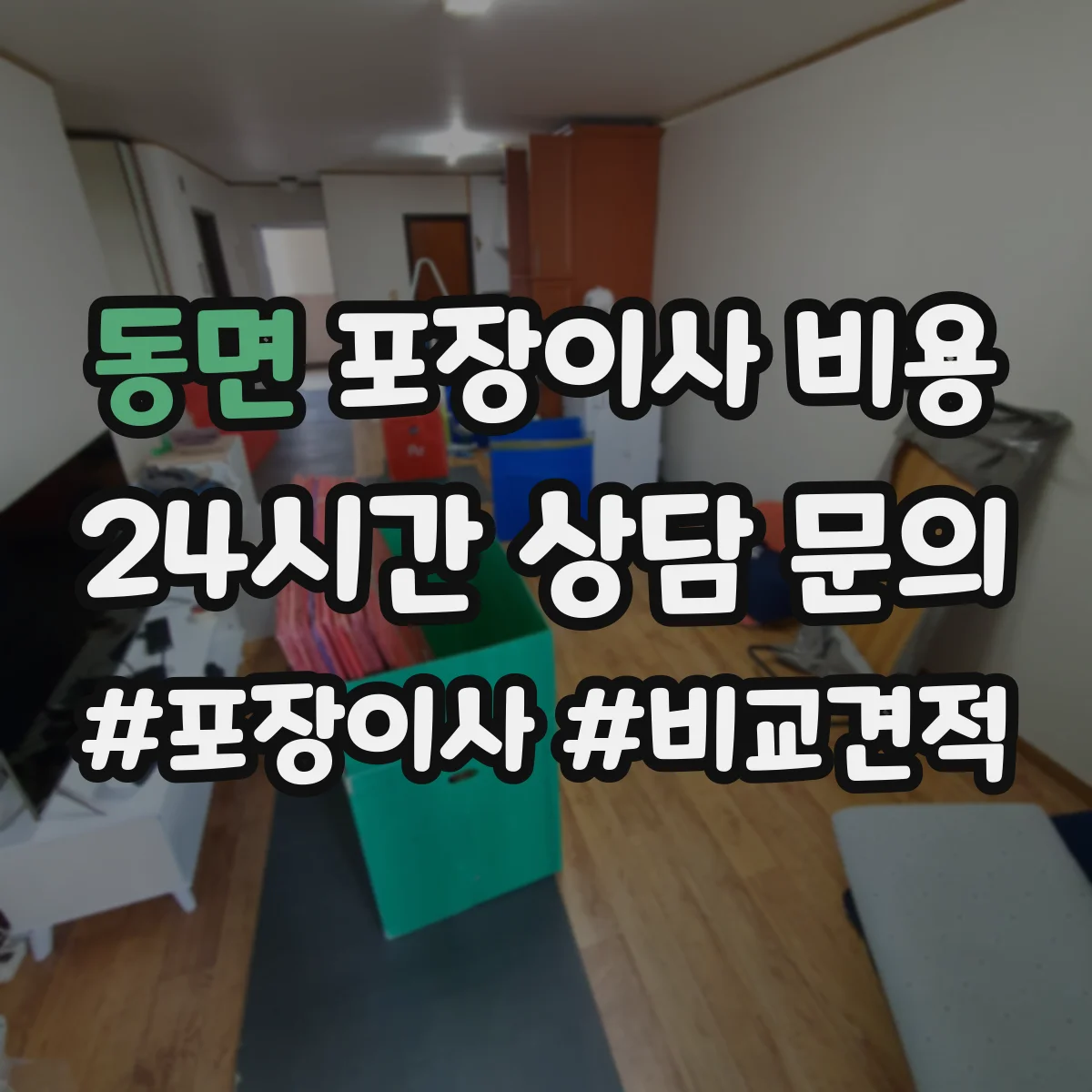 동면 포장이사 비용