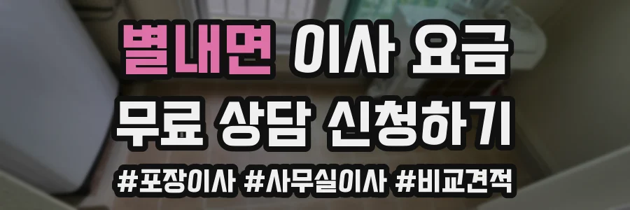별내면 이사 요금