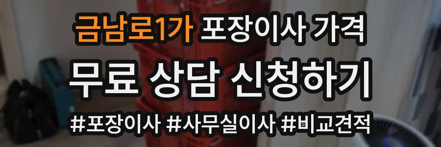 금남로1가 포장이사 가격