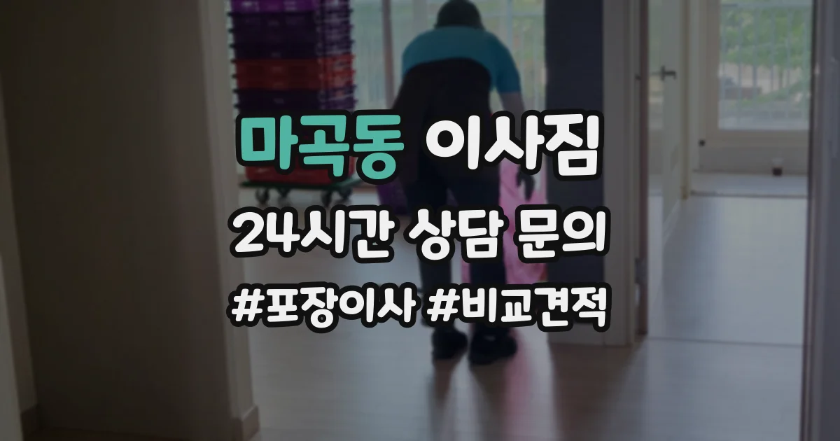마곡동 이사짐
