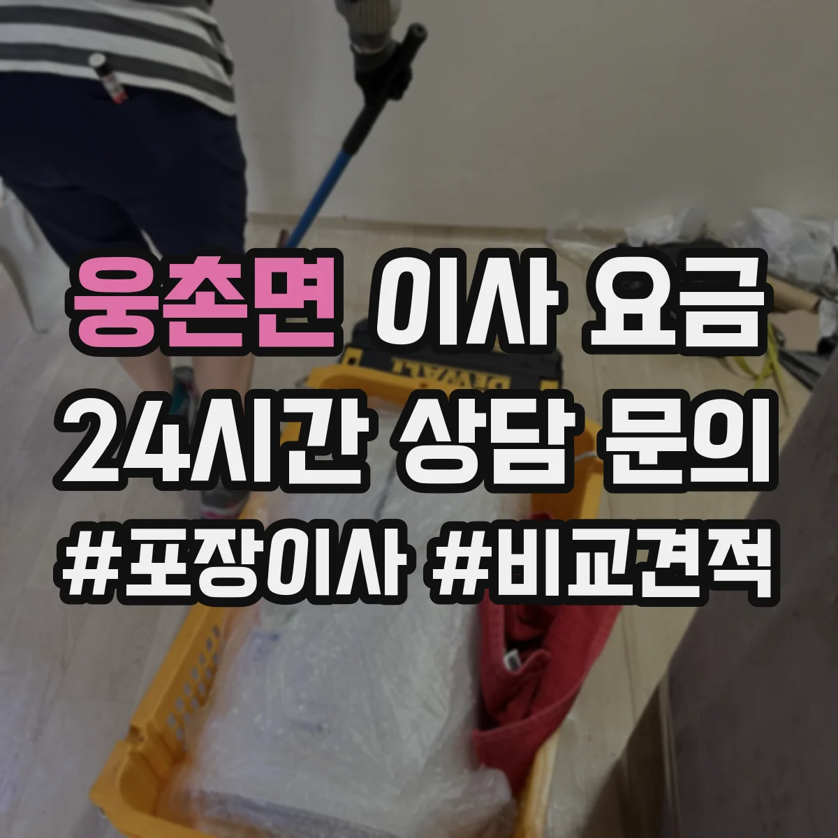 웅촌면 이사 요금