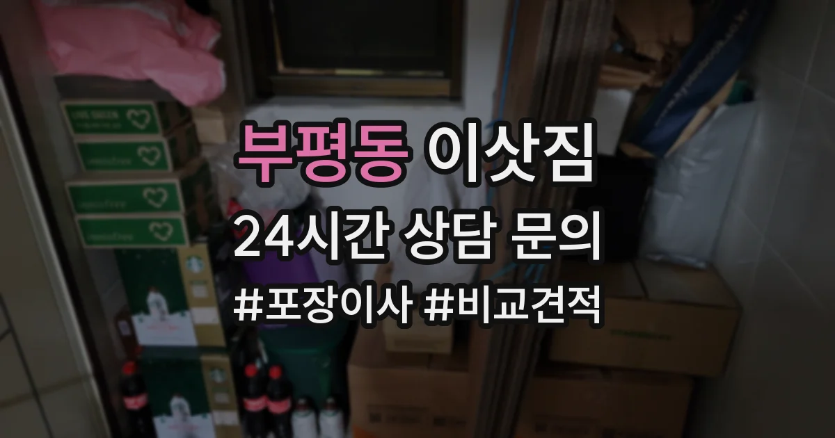 부평동 이삿짐