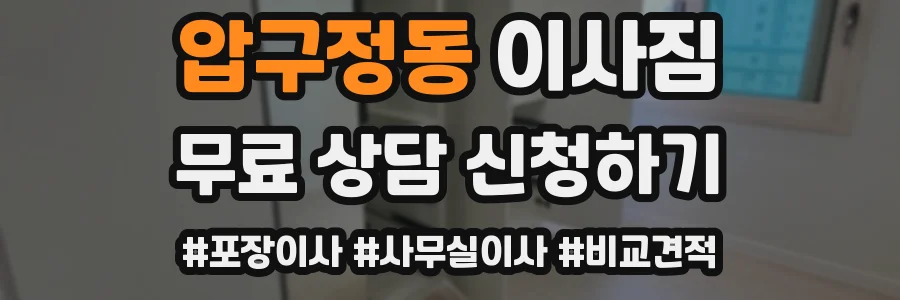 압구정동 이사짐