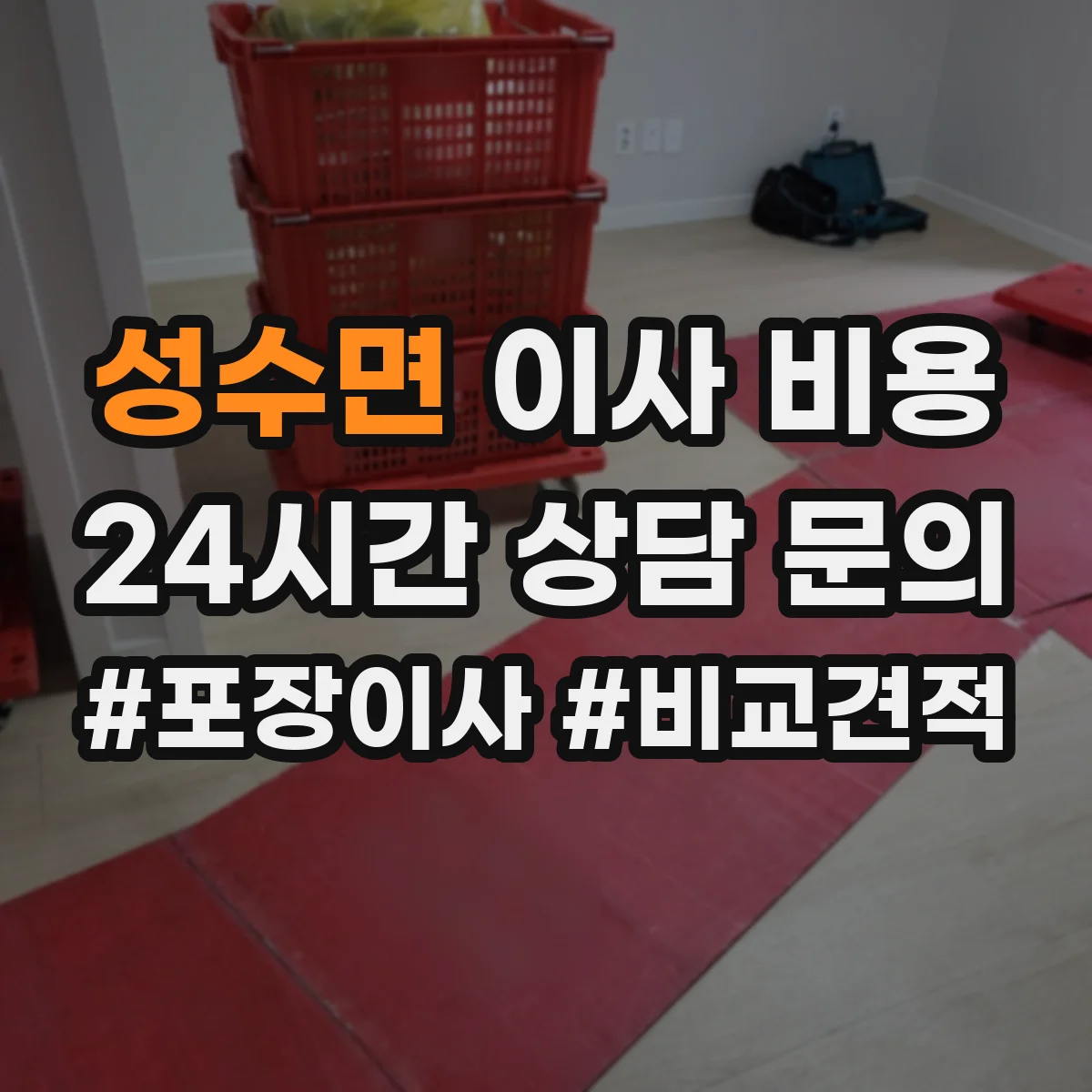 성수면 이사 비용