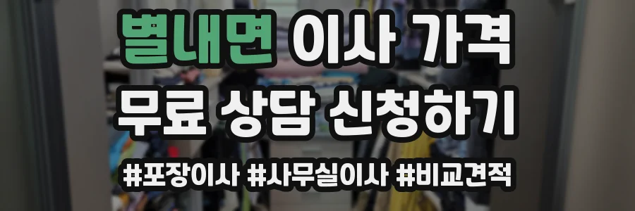 별내면 이사 가격