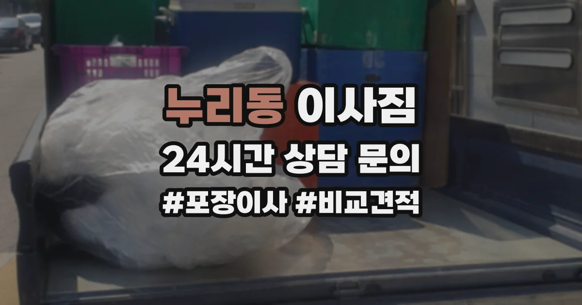 누리동 이사짐