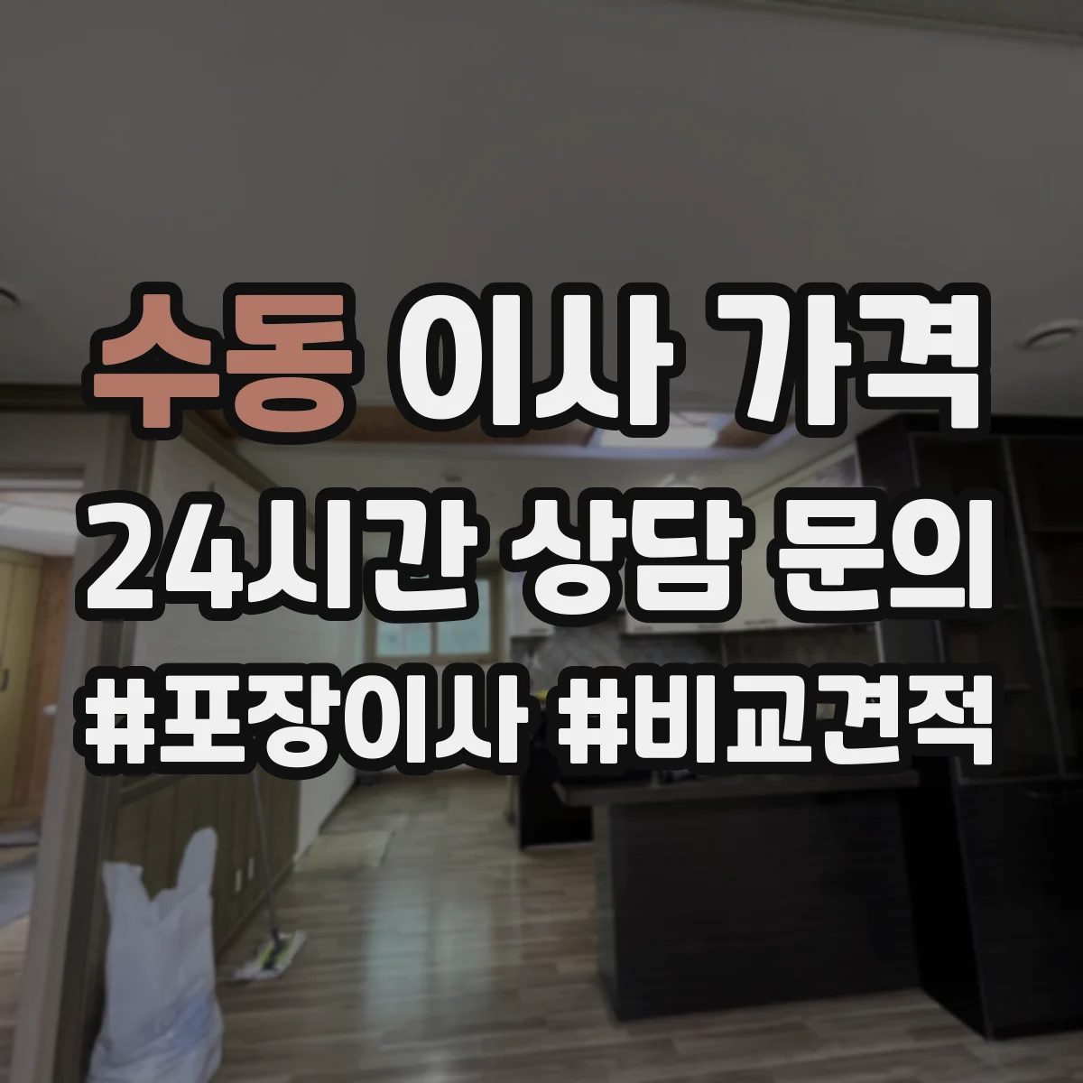 수동 이사 가격