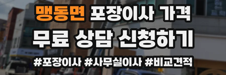 맹동면 포장이사 가격