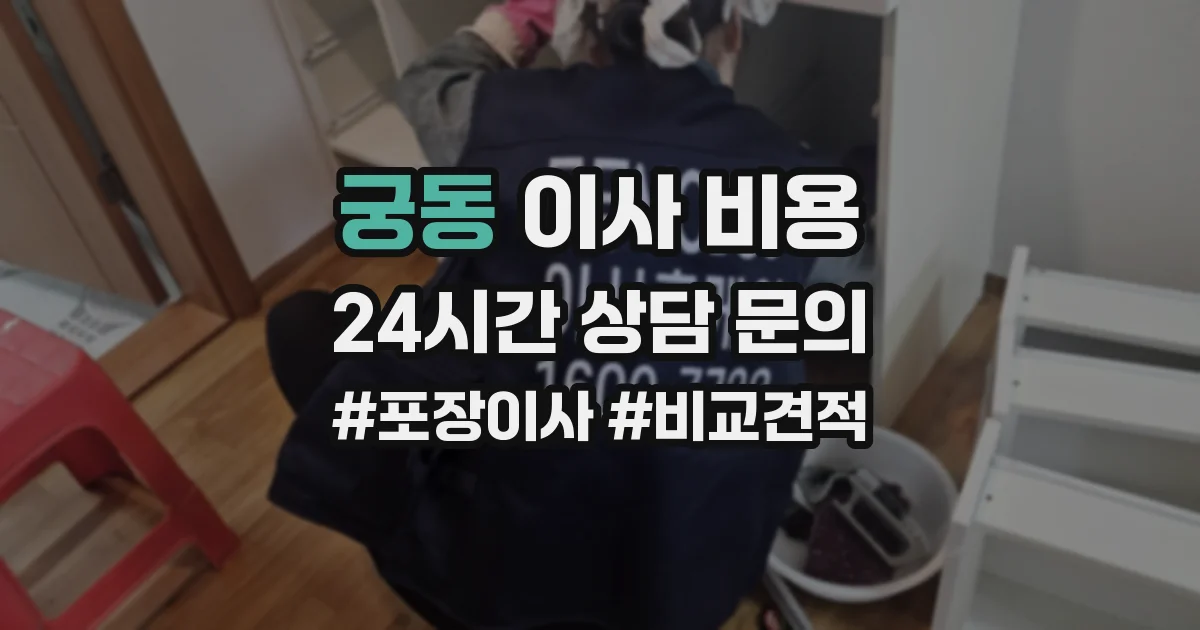 궁동 이사 비용