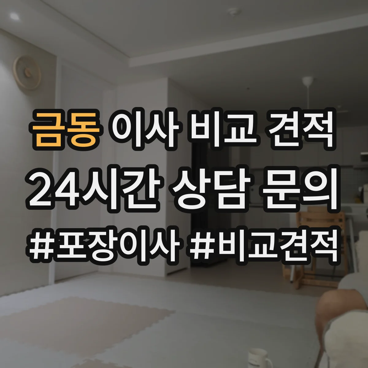 금동 이사 비교 견적