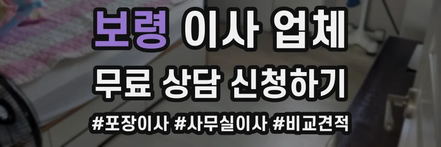 보령 이사 업체