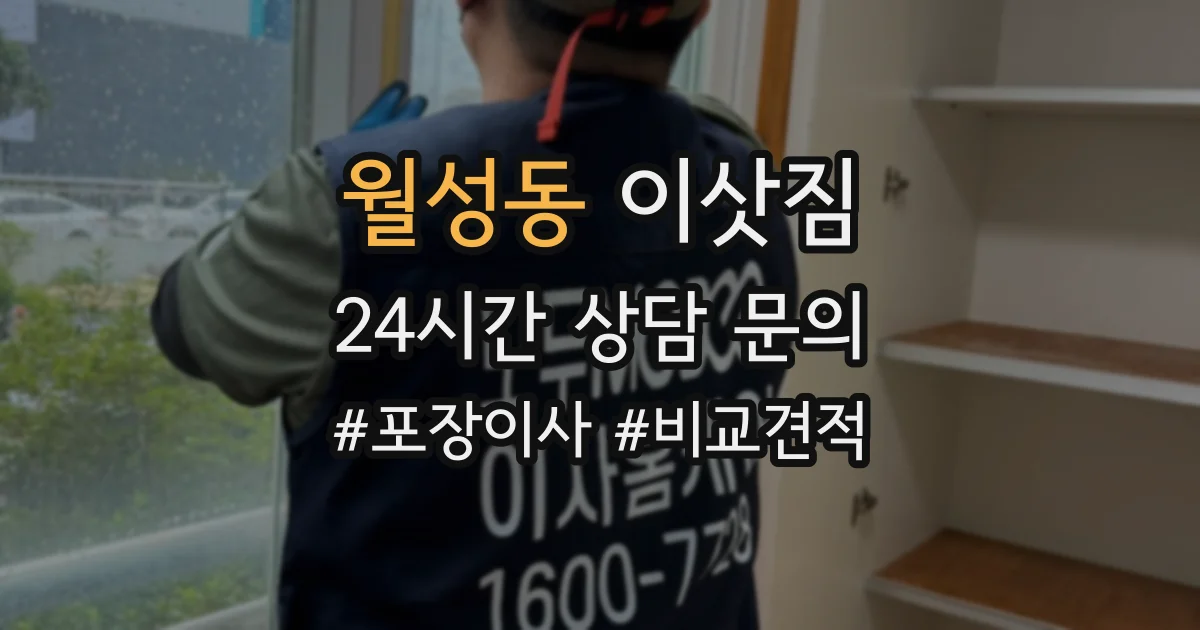 월성동 이삿짐