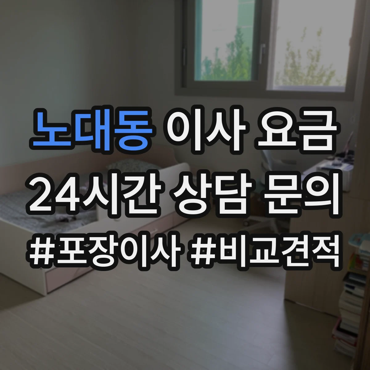 노대동 이사 요금