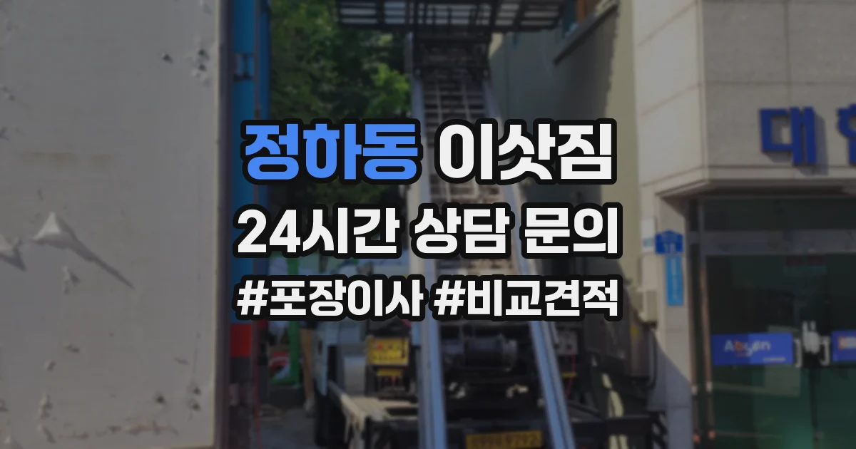 정하동 이삿짐