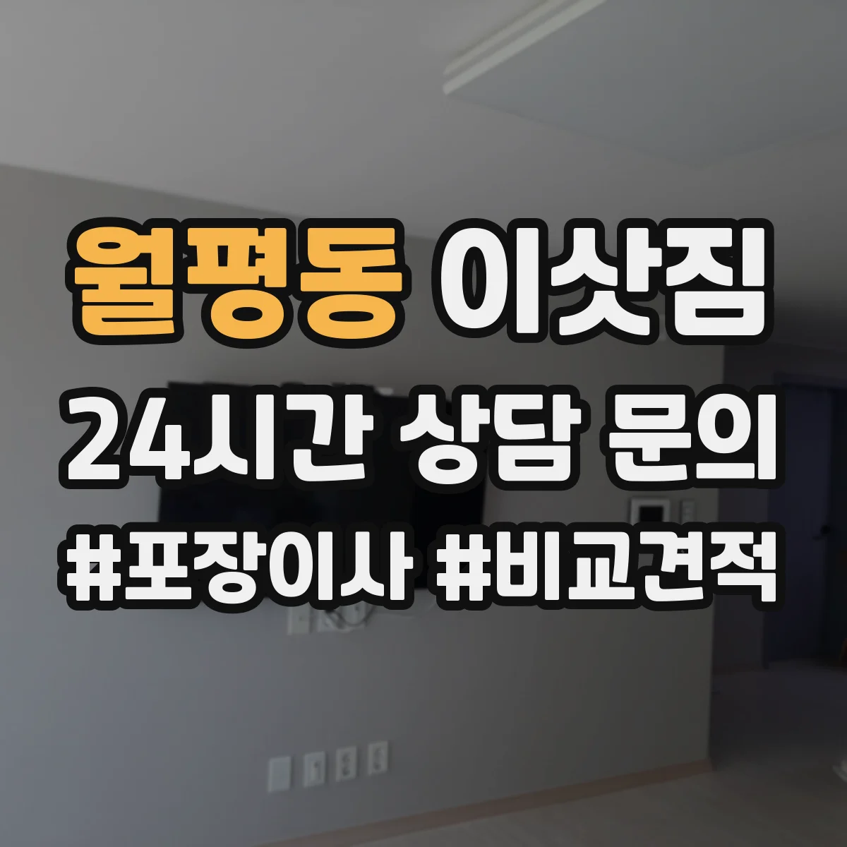 월평동 이삿짐