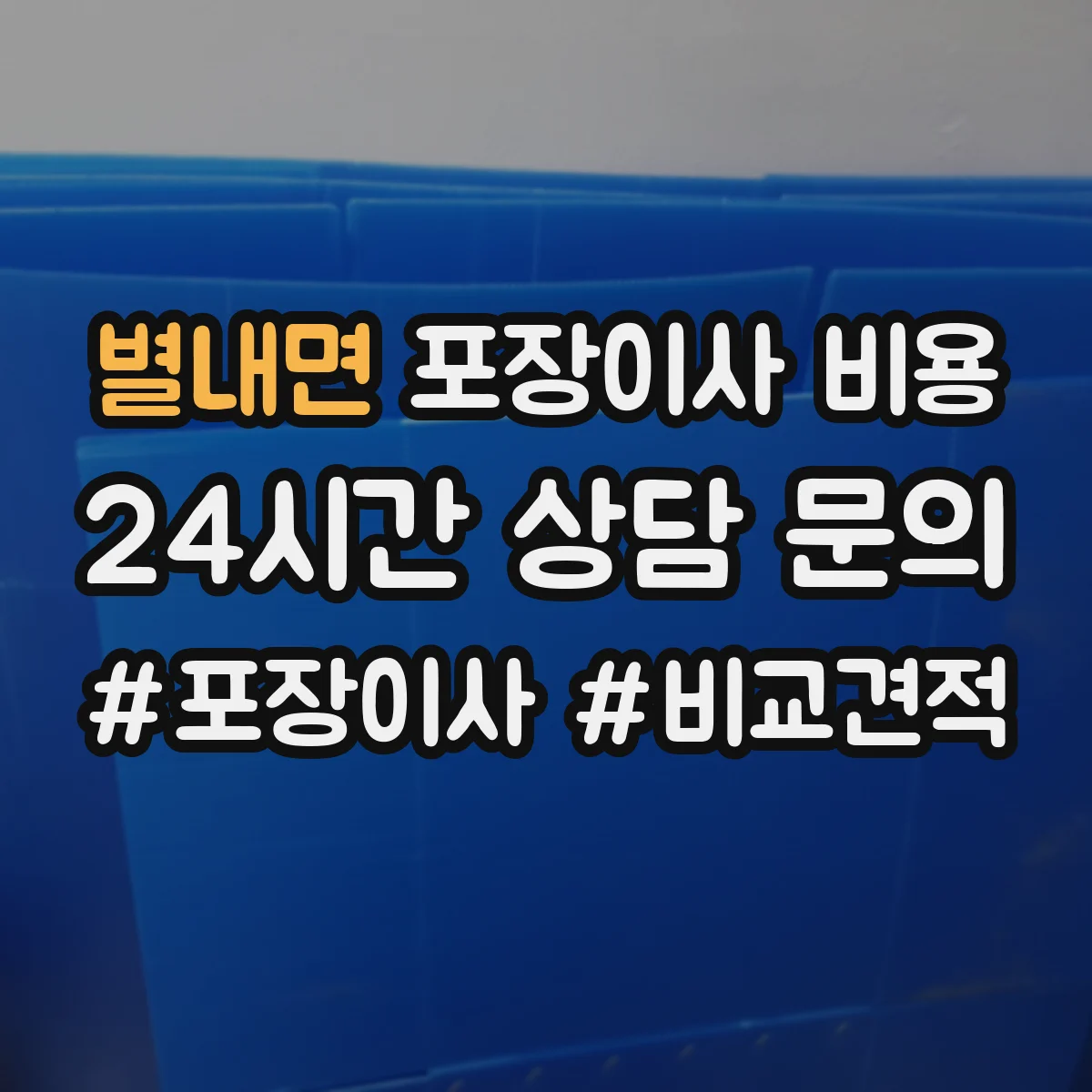 별내면 포장이사 비용