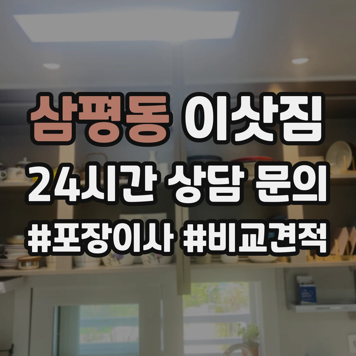 삼평동 이삿짐