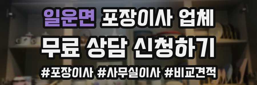 일운면 포장이사 업체