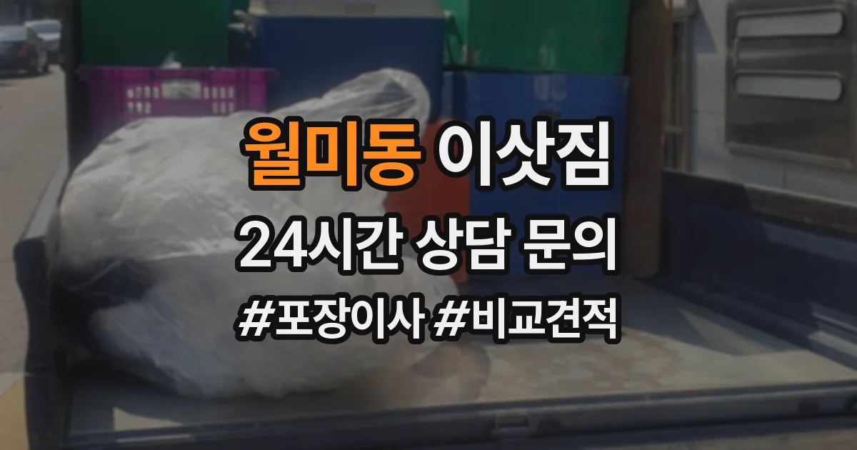 월미동 이삿짐