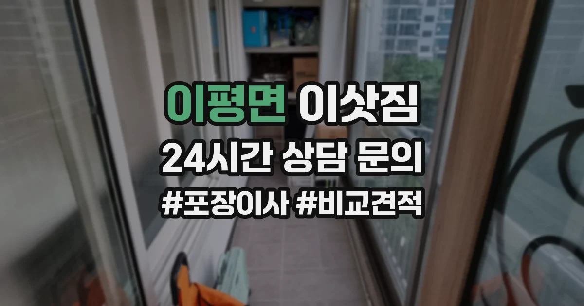 이평면 이삿짐